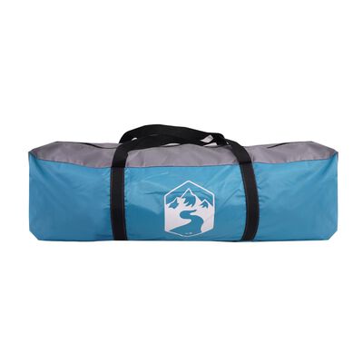 vidaXL Tent met luifel 4-persoons waterdicht blauw