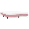 vidaXL Bedframe zonder matras 200x210 cm fluweel roze
