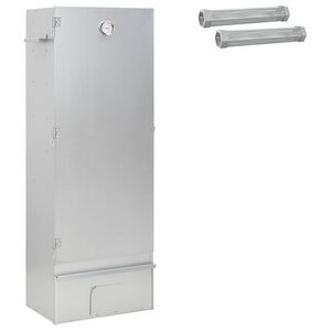 vidaXL Rookoven 3 st 44,5 x 29 x 110 cm Verzinkt staal zilver