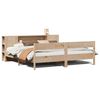 vidaXL Bed met boekenkast zonder matras massief grenenhout 180x200 cm