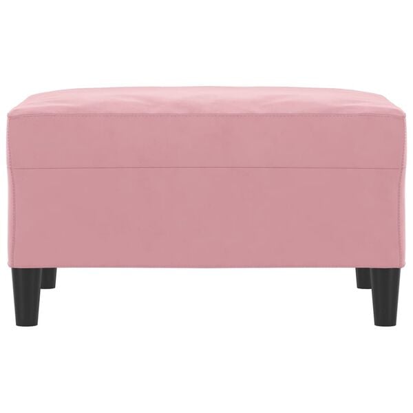 vidaXL Voetenbank 70x55x41 cm fluweel roze