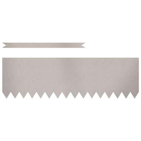 vidaXL Tuinrand 30 pcs Bruin 100 x 0.05 x 20 cm Cortenstaal