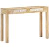 vidaXL Wandtafel 110x30x75 cm massief gebleekt mangohout