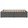 vidaXL Bedframe zonder matras 120x190 cm stof donkergrijs
