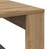 vidaXL Salontafel 100x100x35 cm bewerkt hout artisanaal eikenkleurig