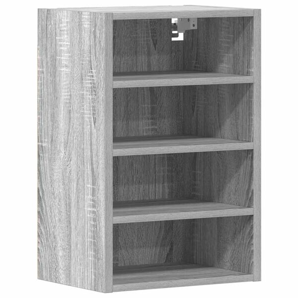 vidaXL Hangkast Riga 40x29,5x60 cm bewerkt hout grijs sonoma eikenkleurig