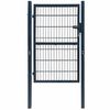 vidaXL Poort 100x200 cm staal antracietkleurig