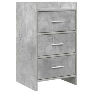 vidaXL Nachtkastjes Betongrijs 40 x 36 x 70 cm Bewerkt hout