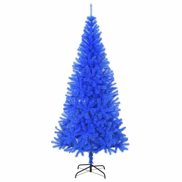 vidaXL Kerstboom met 300 LED met standaard Blauw 180 cm PVC