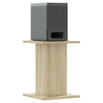 vidaXL Speakerstandaards 2 st 30x30x40 cm bewerkt hout sonoma eiken