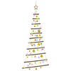 vidaXL Hangende kerstboom met ballen 150 cm 80 LED's Meerkleurig