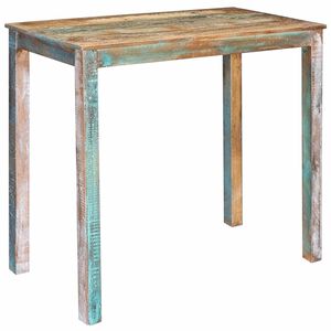 vidaXL Bartafel 110 x 55 x 100 cm Massief gerecycled hout Meerkleurig