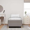vidaXL Bedframe met matras Taupe 100 x 200 cm Stof