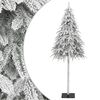 vidaXL Kunstkerstboom met sneeuw 210 cm
