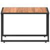 vidaXL Salontafel Zwart en Bruin 55 x 55 x 35 cm Gepoedercoat staal