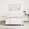 vidaXL Boxspringbed met matras Wit 140 x 190 cm Kunstleer
