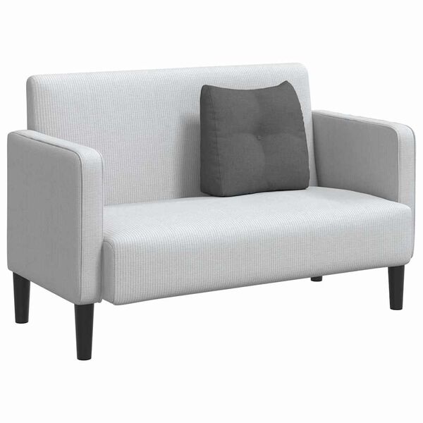 vidaXL Rugkussen Donkergrijs 45 x 24 x 50 cm Stof