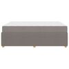 vidaXL Bedframe met matras met matras Taupe 160 x 200 cm Stof