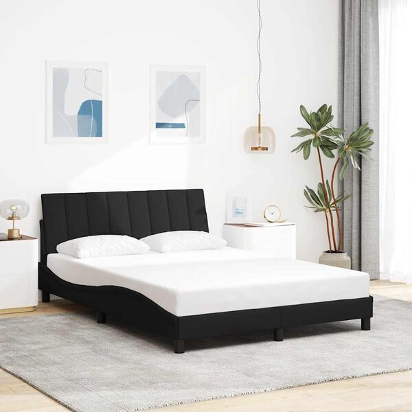 vidaXL Bedframe zonder matras "Hanko" 120x200 cm stof zwart