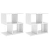 vidaXL Nachtkastjes 2 st 50x30x51,5 cm bewerkt hout hoogglans wit