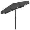 vidaXL Strandparasol 200x125 cm antracietkleurig