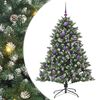 vidaXL Kunstkerstboom Groen 150 cm PVC en Plastic en Staal