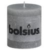 Bolsius Rustiekkaarsen 6 st 80x68 mm lichtgrijs