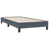 vidaXL Boxspring met matras fluweel donkergrijs 90x210 cm