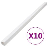 vidaXL Kabelgoot 60x60 mm 10 m PVC