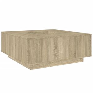 vidaXL Salontafel 100x100x40 cm bewerkt hout sonoma eikenkleurig
