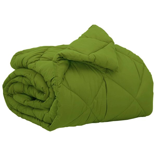 vidaXL Vol jaar dekbed Groen 220 x 135 cm Microfiber