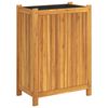 vidaXL Plantenbak met voering 54x31x75 cm massief acaciahout