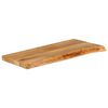 vidaXL Tafelblad met natuurlijke rand 80x40x2,5 cm massief mangohout