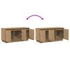 vidaXL TV-kast Artisan Eiken 100 x 38 x 49 cm Bewerkt hout