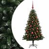 vidaXL Kunstkerstboom met Ballen 120 cm 150 LED's Warmwit