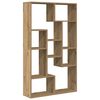 vidaXL Boekenkast 72x20x120,5 cm bewerkt hout artisanaal eikenkleurig