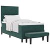 vidaXL Boxspring bed met kussen Donkergroen 200 x 80 cm Fluweel