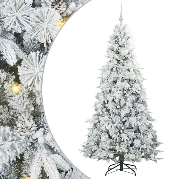vidaXL Kunstmatige Inklapbare Kerstboom Groen 210 cm PE en PVC