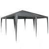 vidaXL Partytent Antraciet 400 x 400 x 266 cm Polyethyleen en Staal