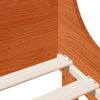 vidaXL Bedframe zonder matras massief grenenhout wasbruin 100x200 cm