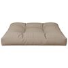 vidaXL Palletkussen 70x70x12 cm stof taupe
