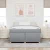 vidaXL Bedframe met matras Lichtgrijs 140 x 200 cm Stof