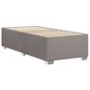 vidaXL Boxspring met matras stof taupe 80x200 cm