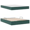 vidaXL Opbergbed met matras Donkergroen 140 x 200 cm Fluweel