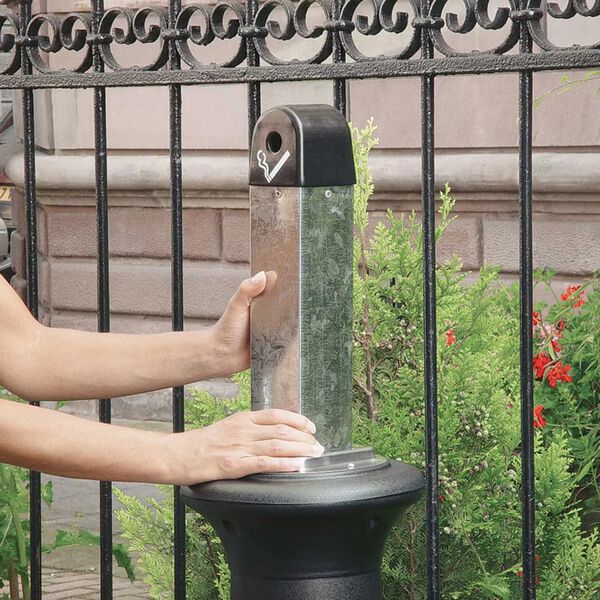 Rubbermaid Asbak voor buiten Tuscan zwart