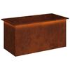 vidaXL Plantenbak met led Roestkleurig 50 x 100 x 48 cm weervast staal