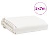 vidaXL Dekzeil 650 g/m&sup2; 5x7 m wit