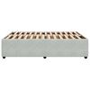 vidaXL Bedframe zonder matras 160x200 cm fluweel lichtgrijs