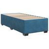 vidaXL Boxspring met matras fluweel donkerblauw 90x190 cm