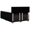 vidaXL Boxspring met matras stof zwart 160x200 cm